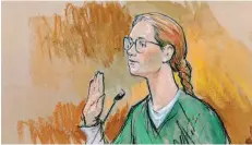  ?? — Reuters ?? This courtroom sketch shows accused Russian agent Maria Butina in US District Court in Washington, on Thursday.