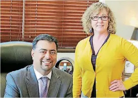  ?? BY K.S. MCNUTT, THE OKLAHOMAN]
[PHOTO ?? Anil Gollahalli, vice president and general counsel, and Lisa Teel, emergency preparedne­ss manager, oversee campus security and safety at the University of Oklahoma.