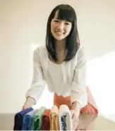  ?? MARIE TAKAHASHI FOR THE WASHINGTON POST ?? A self-described "crazy tidying fanatic," Marie Kondo has a new book with detailed suggestion­s for how to clear your home of most items that do not "spark joy."