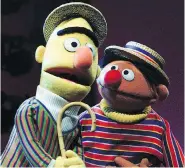  ?? BETH A. KEISER / THE ASSOCIATED PRESS FILES ?? Sesame Workshop has publicly denied that characters Bert and Ernie have any attraction towards one another.