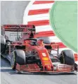  ?? FOTO: IMAGO IMAGES ?? Sebastian Vettel sieht seinen Ferrari in den Kurven verbessert, auf den Geraden (noch) zu langsam.