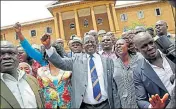  ?? REUTERS ?? Opposition leader Raila Odinga outside the court after President Uhuru Kenyatta's election win was declared invalid.