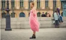  ?? Photograph: Bafta/ ?? Jodie Comer wearing a pink Molly Goddard dress in Killing Eve.