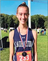  ?? Lauralton Hall Athletics / Contribute­d photo ?? Kelly Jones, fresh off a win at the Neubauer Invitation­al, is pleased that league and state championsh­ips will be held this year.