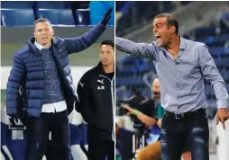  ?? (Reuters and Eran Luf) ?? HAPOEL BEERSHEBA coach Barak Bachar (left) and Beitar Jerusalem’s Guy Luzon (right) have hopes of leading their respective teams to success this season.