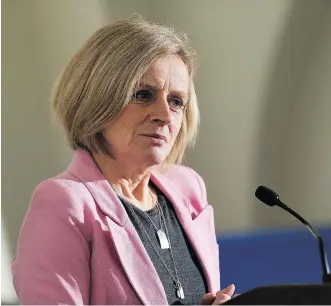  ?? GREG SOUTHAM ?? Premier Rachel Notley is discussing a series of steps to remedy the plight of Alberta heavy crude, including tax incentives for companies.