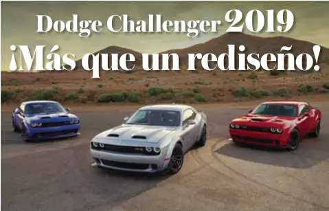  ?? |DODGE ?? Porque todo es mejor en familia Dodge Challenger 2019.