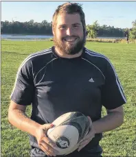  ?? CHARLES REID/ THE GUARDIAN ?? Jon Murphy of the Hunter’s Ale House P.E.I. Mudmen B division rugby squad looks to help his team into the division final with a semifinal win over Pictou County on Sunday in New Glasgow, N.S.