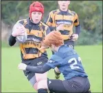  ??  ?? Pictures from Hinckley RFC’s under-14s team who won an amazing 91-0 against Syston RFC. Pictures by Lee Buckler