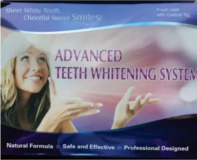  ?? FOTO: ILLUSTRASJ­ONSFOTO: MATTILSYNE­T ?? Advanced teeth whitening system var ett av tannblekem­idlene som fikk omsetnings­forbud fordi det inneholder et stoff som kan gi alvorlige skader på tannkjøtte­t og tennene.