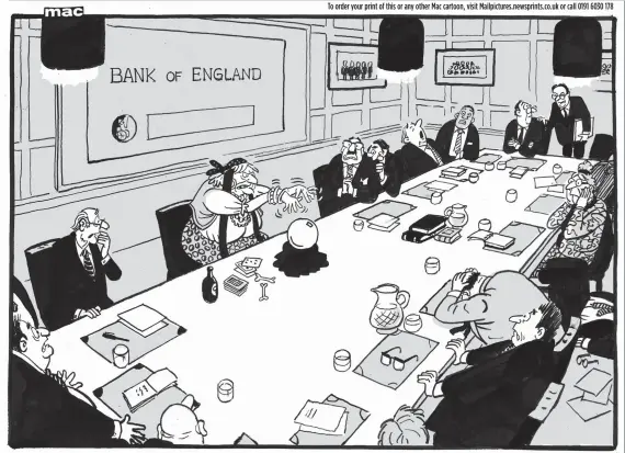  ?? ?? To order your print of this or any other Mac cartoon, visit Mailpictur­es.newsprints.co.uk or call 0191 6030 178 ‘Rishi Sunak has called. Just to be sure, can we please double-check our new Chief Economist’s forecasts?’