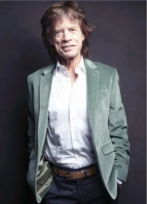  ??  ?? 2016 file photo shows Mick Jagger of the Rolling Stones posing for a portrait in New York.