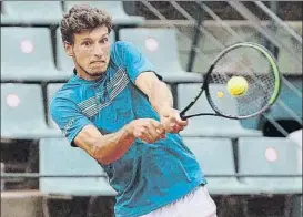  ?? FOTO: EFE ?? Pablo Carreño, ayer en acción.
El asturiano se impuso a Albert Ramos por 6-1 y 6-4