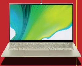  ??  ?? SUMMERTIME HUES
A decent option for students, the Swift 3 is available in assorted finishes; it has a fingerprin­t reader and Windows Hello so you can ditch passwords.