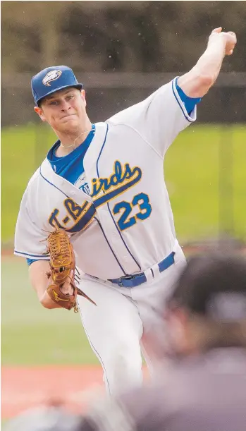  ?? UBC ATHLETICS ?? Former University of B.C. ace Conor Lillis-White has been assigned by the Los Angeles Angels to the Arizona Fall League, the prestigiou­s loop that features top prospects from five major league clubs.