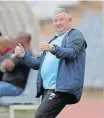  ?? BackpagePi­x ?? GAVIN Hunt, head coach of SuperSport United, will be prioritisi­ng CAF qualificat­ion in the remaining matches of the 2023/24 season. |