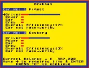  ??  ?? » [ZX Spectrum] Each driver and car has strengths and weaknesses.