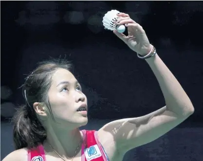  ??  ?? Seventh seeded Thai player Ratchanok Intanon.