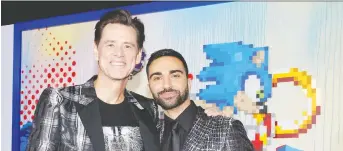  ??  ?? Actor Lee Majdoub, right, plays the assistant to Jim Carrey’s villain in Sonic the Hedgehog. Majdoub’s audience of admirers is now hoping to see the Lebanon-born Canadian in a sequel.
RACHEL MURRAY/GETTY IMAGES