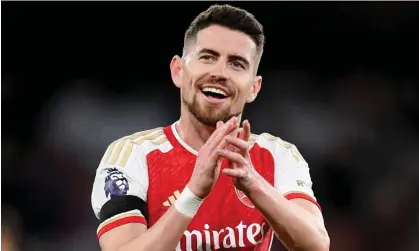  ?? David Price/Arsenal FC/Getty Images ?? Jorginho’s new deal is believed to commit him to the club for another season after his fine displays since the turn of the year. Photograph:
