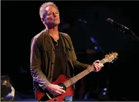  ?? (Los Angeles Times/TNS/Luis Sinco) ?? Lindsey Buckingham rehearses at Sony Studios in Culver City, Calif., in 2017.
