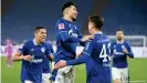  ??  ?? Amine Harit (left) and Matthew Hoppe combined to devastatin­g effect