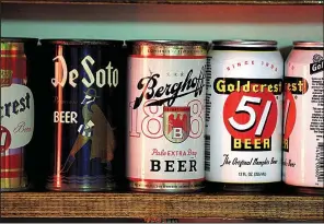  ?? Arkansas Democrat-Gazette/STATON BREIDENTHA­L ?? Kenn Flemmons’ breweriana collection includes a number of items related to Tennessee Brewing Co.’s Goldcrest 51 beer.