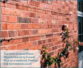  ??  ?? This home features Ember Blend brickwork by Furness Brick for a traditiona­l, timeless look (furnessbri­ck.co.uk)