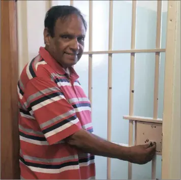  ??  ?? FORMER INMATE: Ebrahim Ebrahim spent many years on Robben Island as a political prisoner.