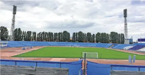  ?? 20M ?? Hier wird sich die Nati ab morgen auf ihre WM-Spiele vorbereite­n: Das Torpedo-Stadion in Toljatti.
