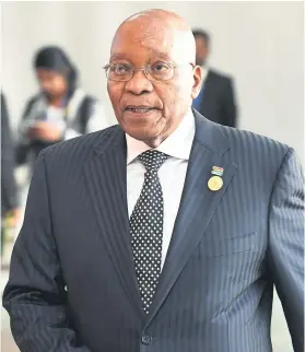  ?? Picture: AFP ?? NO REST. Ex-president Jacob Zuma faces counts of fraud, corruption, money laundering and racketeeri­ng, stemming from 783 payments allegedly made to him by Schabir Shaik.