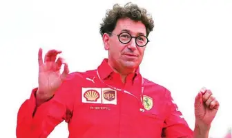  ?? EFE ?? Mattia Binotto es el jefe de equipo de la escudería Ferrari