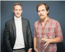  ?? Photo / AP ?? Actors Alexander Skarsgard and Michael Shannon from TheLittleD­rummerGirl.