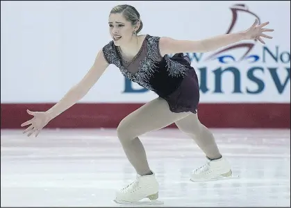  ?? — CP ?? Alaine Chartrand of Prescott, Ont., won the women’s title Saturday in Saint John, N.B.