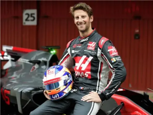  ??  ?? Grosjean is now one of the more experience­d drivers on the grid (AFP/Getty)