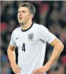  ??  ?? Feeling down: Michael Carrick won the last of his 34 England caps in 2015