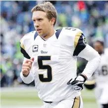  ?? THE ASSOCIATED PRESS/FILES ?? The Los Angeles Rams announced on Wednesday they have released Nick Foles after failing to find a trade destinatio­n for the disgruntle­d quarterbac­k.