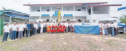  ?? PHOTOS BY KTB GENERAL SERVICES ?? Public donations have financed the constructi­on of a new building at the Wat Sri Muang Mang temple scripture school, one of 69 nationwide chosen to benefit from royal patronage under the guidance of Her Royal Highness Princess Maha Chakri Sirindhorn.