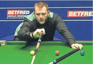  ??  ?? caption here Mark Allen: straightfo­rward 10-5 victory over Liam Highfield.