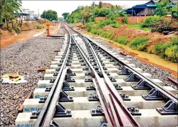  ?? SUPPLIED ?? Cambodia will soon welcome another 140km of northern railway to connect to the Thai border.