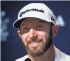  ?? PHOTO: GETTY IMAGES ?? Dustin Johnson speaks during a press conference at the Bellerive Country Club in St Louis, Missouri, yesterday.