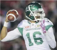  ?? JEFF MCINTOSH/THE CANADIAN PRESS. ?? Brandon Bridge, above, has impressed Saskatchew­an head coach and general manager Chris Jones.