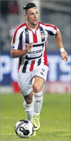  ??  ?? GOLEADOR. Fran Sol suma cinco goles ya con el Willem II holandés.