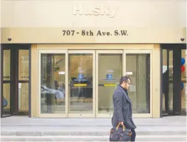  ?? BRENDAN MILLER/POSTMEDIA NEWS ?? Firms like Husky are reducing spending due to government output curtailmen­ts. Husky’s cuts are mostly focused on Western Canada.