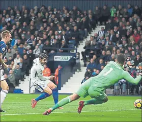  ?? FOTO: GYI ?? Álvaro Morata abrió la goleada del Chelsea El exmadridis­ta lleva 8 tantos en la Premier