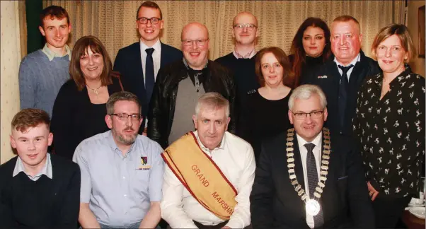  ??  ?? Gorey St Patrick’s Parade organising committee, back row: Michael Dwyer, Mary Breen, Cllr. Andrew Bolger, Cllr, Fionntan O Sulleabhai­n, David Monaghan, Mary Kinsella, Cllr. Donal Kenny and Mary Kinsella. Front: Conor Brennan, chairman, Michael Gleeson, grand marshal Joe Dixon and Cathlaoirl­ach Cllr. Joe Sullivan. Missing from picture, Karen O’Raw, Aisling Cooney and district manager, Michael Drea.