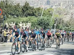  ?? ANA JIMÉNEZ ?? Imatge de la pujada al castell de Montjuïc el 2021