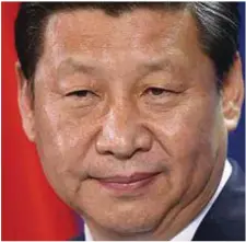  ??  ?? Chinese President, Xi Jinping