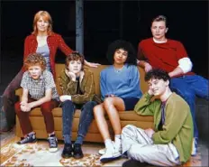  ?? Netflix ?? Kathleen Rose Perkins, left, Aidan Wojtak-Hissong, Sophia Lillis, Sofia Bryant, Wyatt Oleff and Richard Ellis form the core cast of “I Am Not Okay With This.”