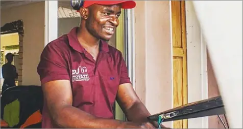  ??  ?? Social media platforms despite lockdowns in Zimbabwe meant to fend off coronaviru­s, have managed to keep customers coming to book for 31-year-old Trymore Mudzipurwa’s entertainm­ent services, meaning he keeps making money even in the middle of lockdowns here
